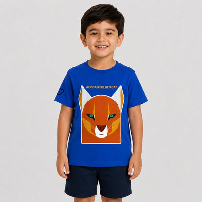 African Cat T Shirt for Kids