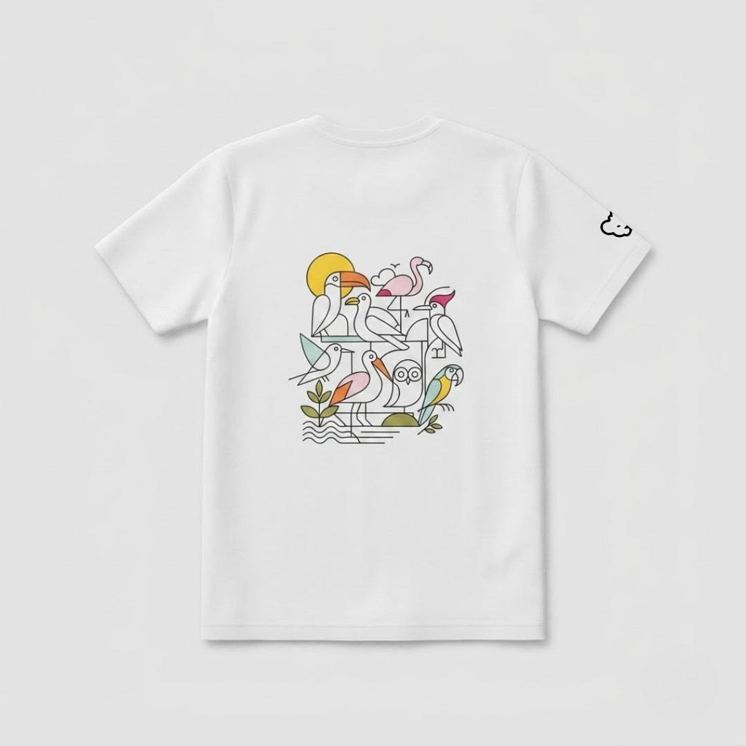 The Bird Back Print T shirt for Kids