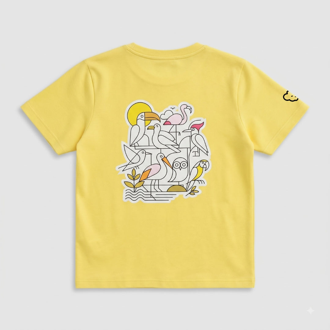 The Bird Back Print T shirt for Kids