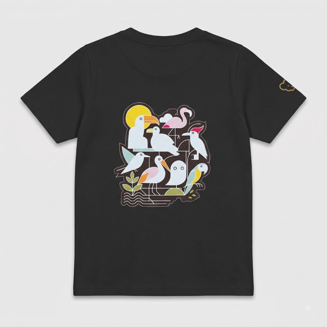 The Bird Back Print T shirt for Kids