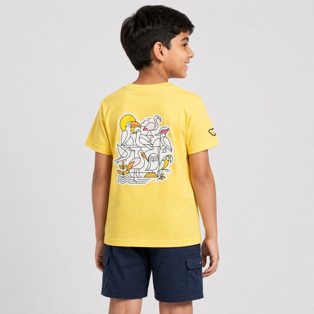 The Bird Back Print T shirt for Kids