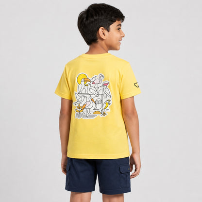 The Bird Back Print T shirt for Kids