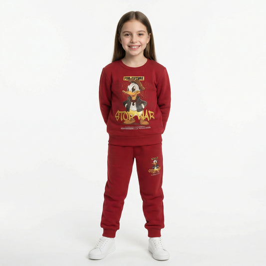 Premium Winter Fleece Kids Set – Duck Edition