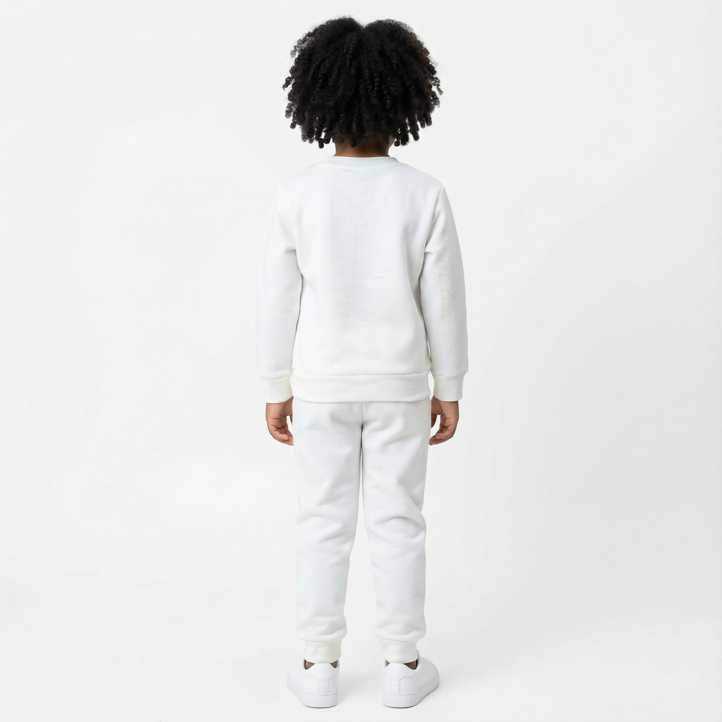 White Garfield Kids Winter Cotton Fleece Co-ord Set
