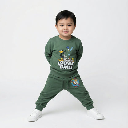 Looney Tunes Kids Winter Cotton Fleece Co-ord Set