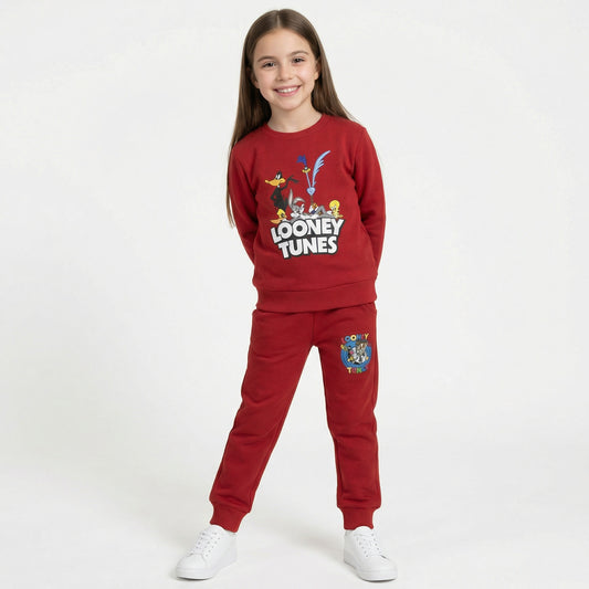 Looney Tunes Kids Winter Cotton Fleece Co-ord Set