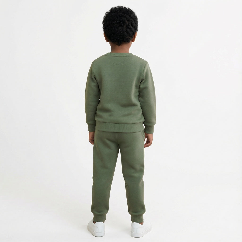 Green Tom & Jerry Kids Winter Cotton Fleece Co-ord Set