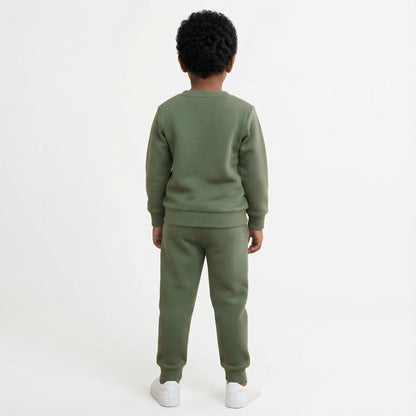 Green Tom & Jerry Kids Winter Cotton Fleece Co-ord Set